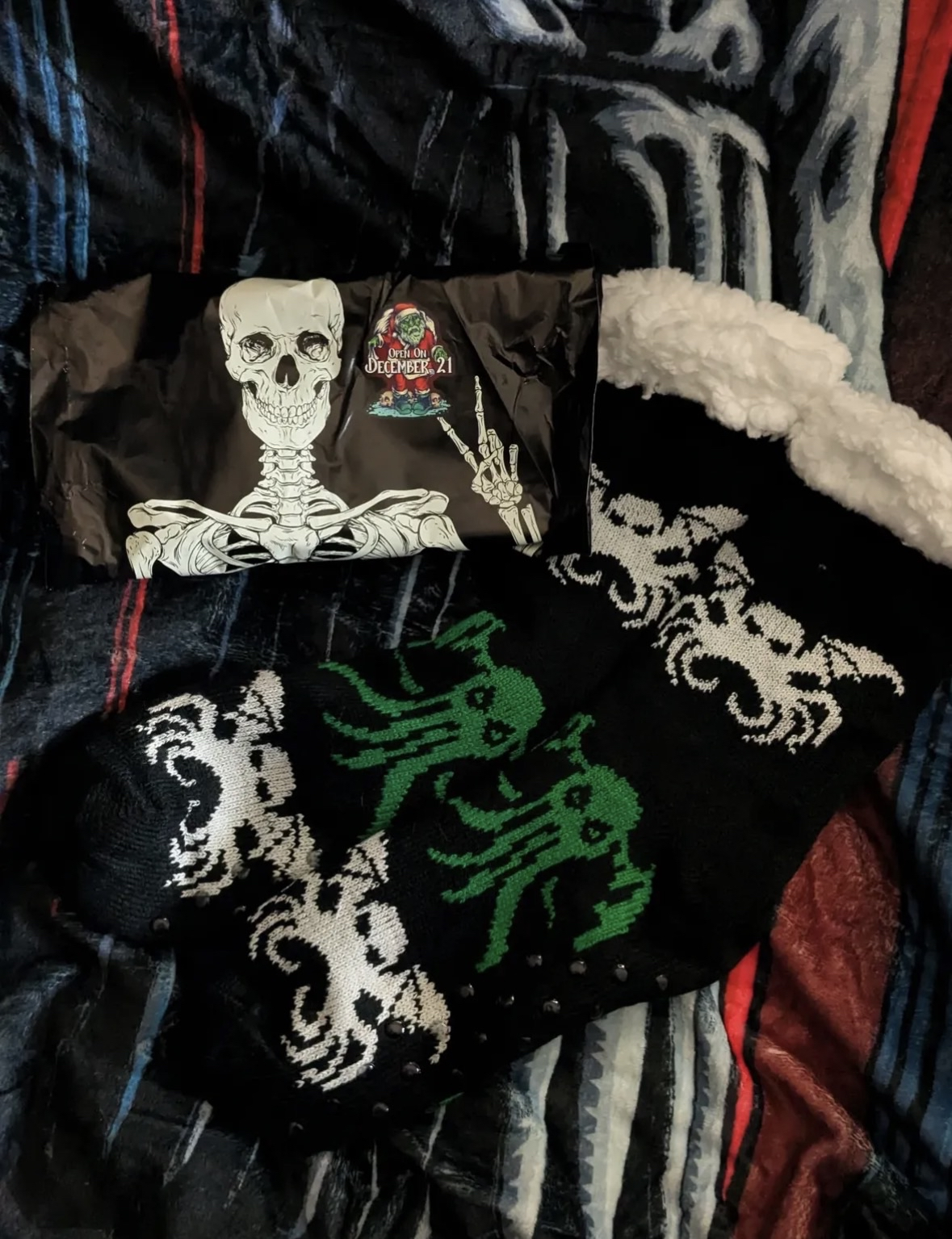 Cthulu Fuzzy Socks