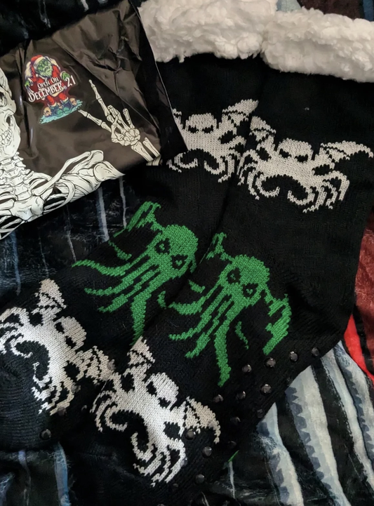 Cthulu Fuzzy Socks