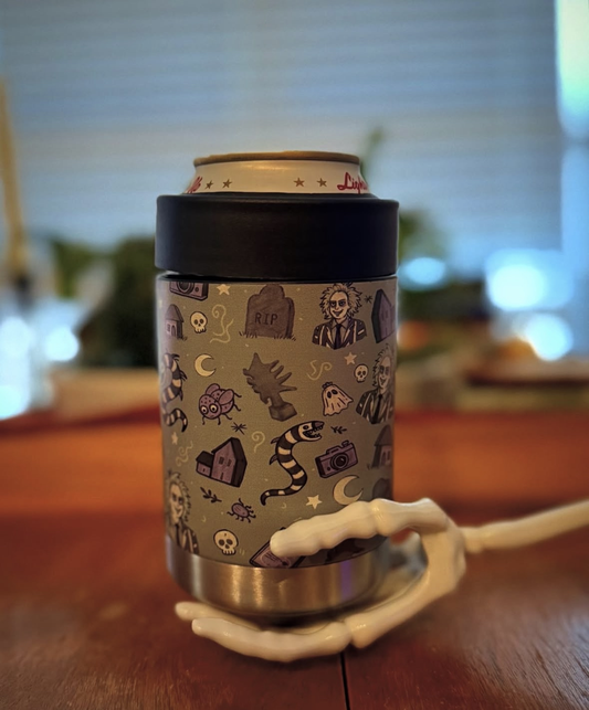 Beetlejuice Metal Drink Koozie