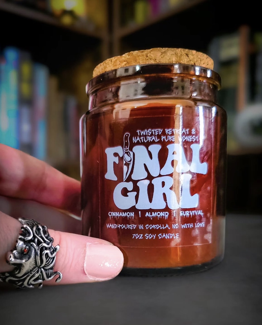 7oz Soy Final Girl Glass Candle With Topper
