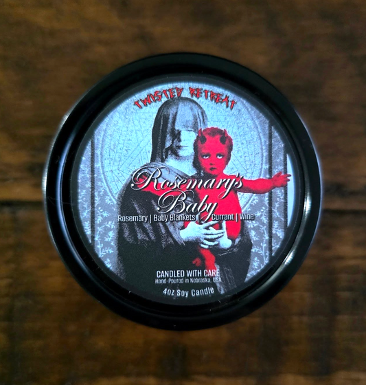 4oz Soy Woodwick Rosemary's Baby Candle