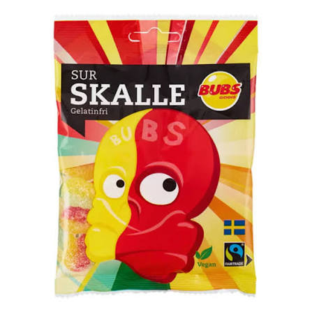 Bubs Sour Skulls - Vegan Swedish Gummies