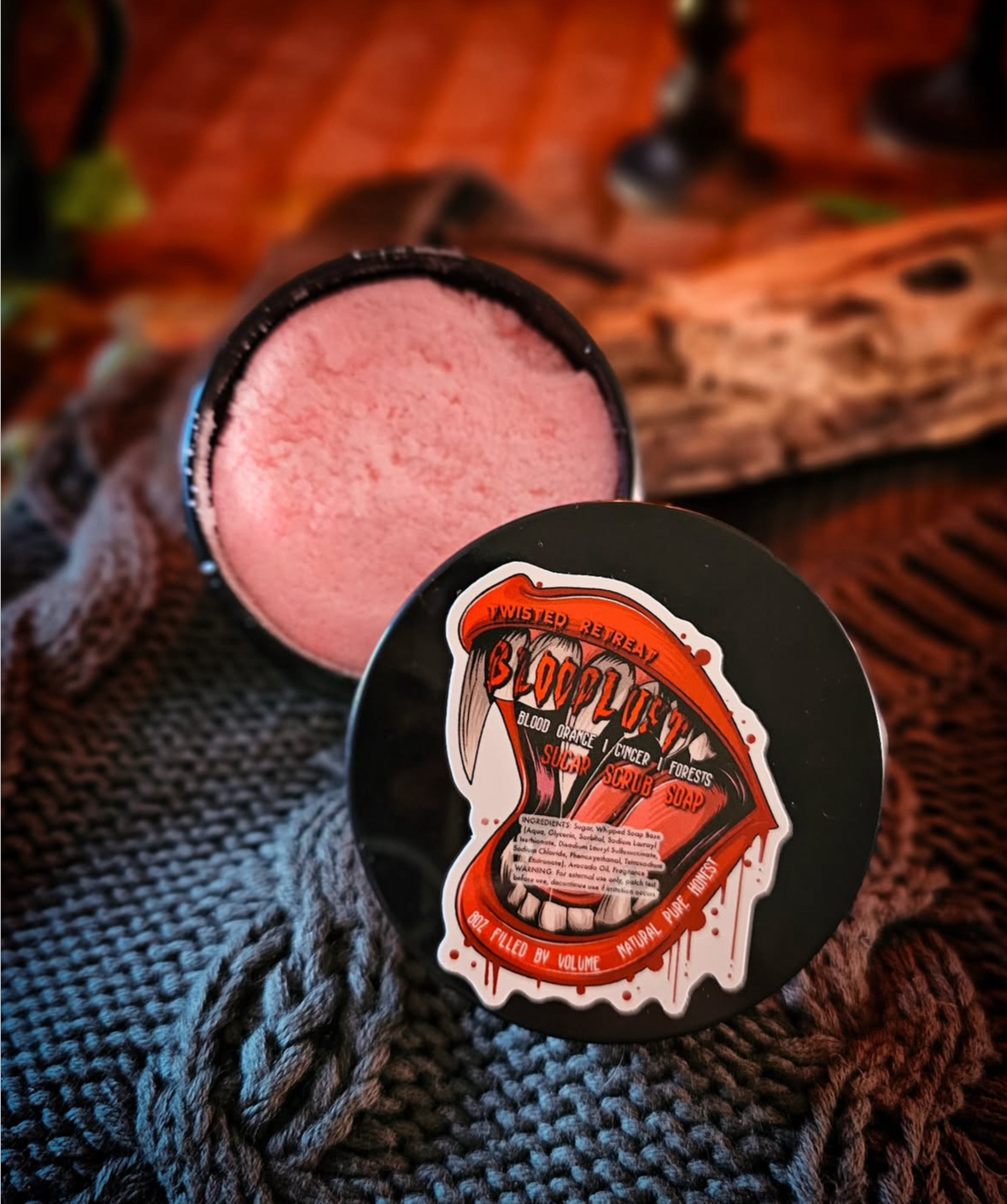 8oz Blood Lust Sugar Scrub Soap