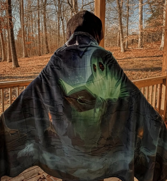 Ghostly Hooded Shawl/Blanket