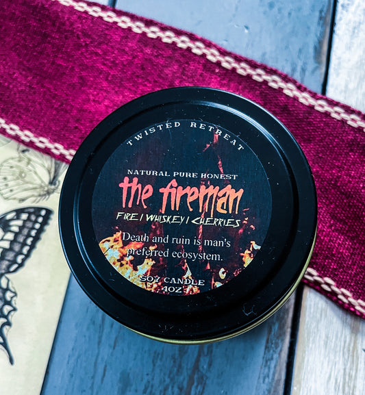 4oz "The Fireman" Inspired Soy Candle