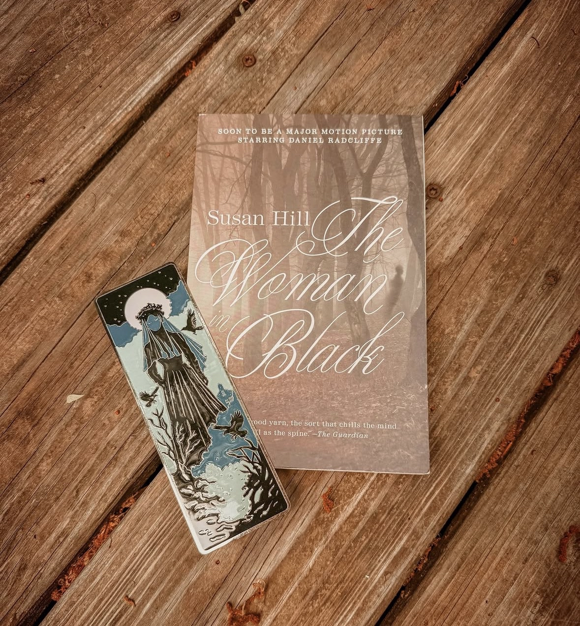 The Woman in Black Enamel Bookmark