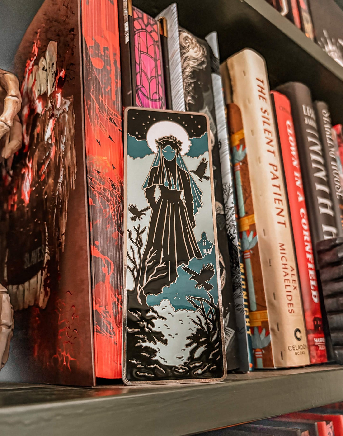 The Woman in Black Enamel Bookmark