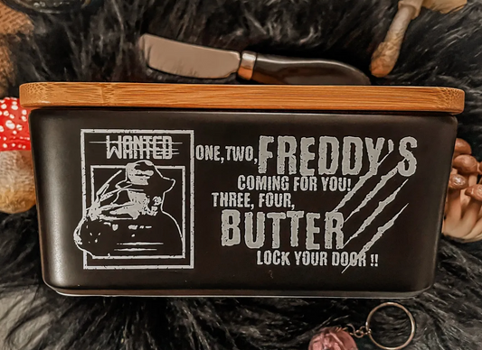 Freddy Krueger XL Butter Dish With Butter Knife