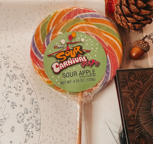 Sour Apple Carnival Lollipop